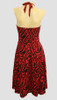 Back - Zebra red marilyn dress