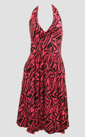 Front - Zebra pink marilyn dress