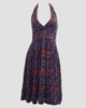 Skull rose purple marilyn dress
