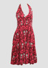 Skull rose pink marilyn dress