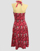 Skull rose pink marilyn dress