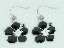 Hibiscus black mix pendant