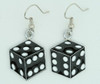 Dice PE black-white mix pendant