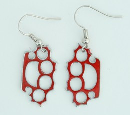 Punch red mix pendant