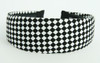 Check black-white large cotton