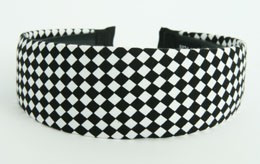 Check black-white large cotton