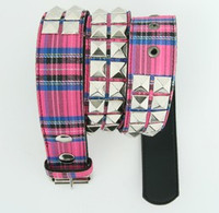 Scotch pink belt studs belt