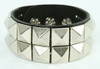 Square black studs big stud