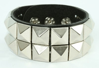Square black studs big stud