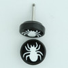 Spider black flat fake piercing