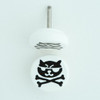 Cat bone white flat fake piercing