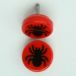Spider red flat fake piercing