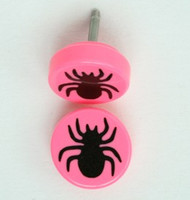 Spider pink flat fake piercing