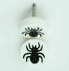 Spider white flat fake piercing