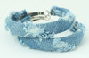 Jeans blue creole ear ring