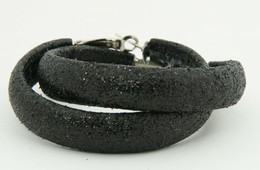 Black creole ear ring