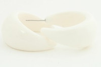 PT White Creole Ear Ring