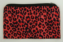 Leopard red P pencil bag bag