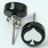 Ace black-white circular reference stud