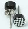 Check black-white circular reference stud