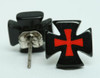 Hero cross / cross black-red circular reference stud