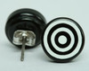 Circle black circular reference stud