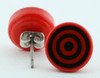Circle red circular reference stud