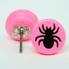 Spider pink circular reference stud