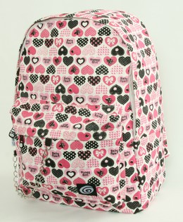 Hearts pink mix rucksack