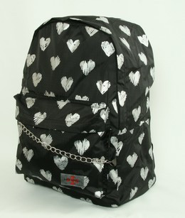 Heart silver mix rucksack
