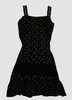 Star small black-white fashion dress