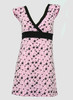 3 star pink-black fashion dress