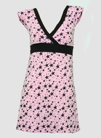 3 star pink-black fashion dress
