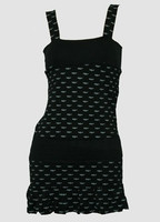 Bat black-grey fashion dress