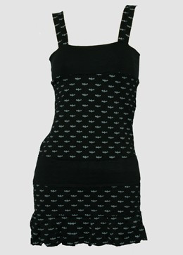 Bat black-grey fashion dress