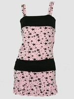 3 star pink-black fashion dress