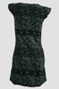 Back - Punk flower black-grey fashion dress