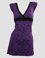 Stars purple fashion dress