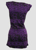 Back -Punk flower purple fashion dress