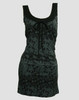 Front - Punk flower grey fashion dress