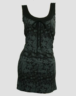Front - Punk flower grey fashion dress