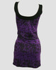 Punk flower purple fashion dress