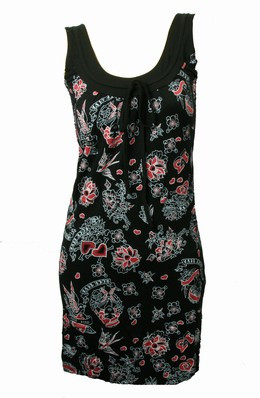 U diva black-red-white fashion dress