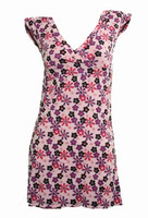 Front - Flower pink fashion dress