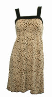 Front - TE leopard brown fashion dress