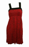 Front - TE leopard red fashion dress