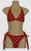 Poker red bikini lady