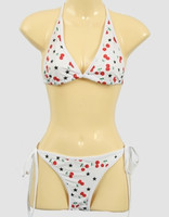 Cherry star white bikini lady