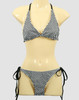 Check black-white bikini lady