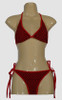 Check black-red bikini lady